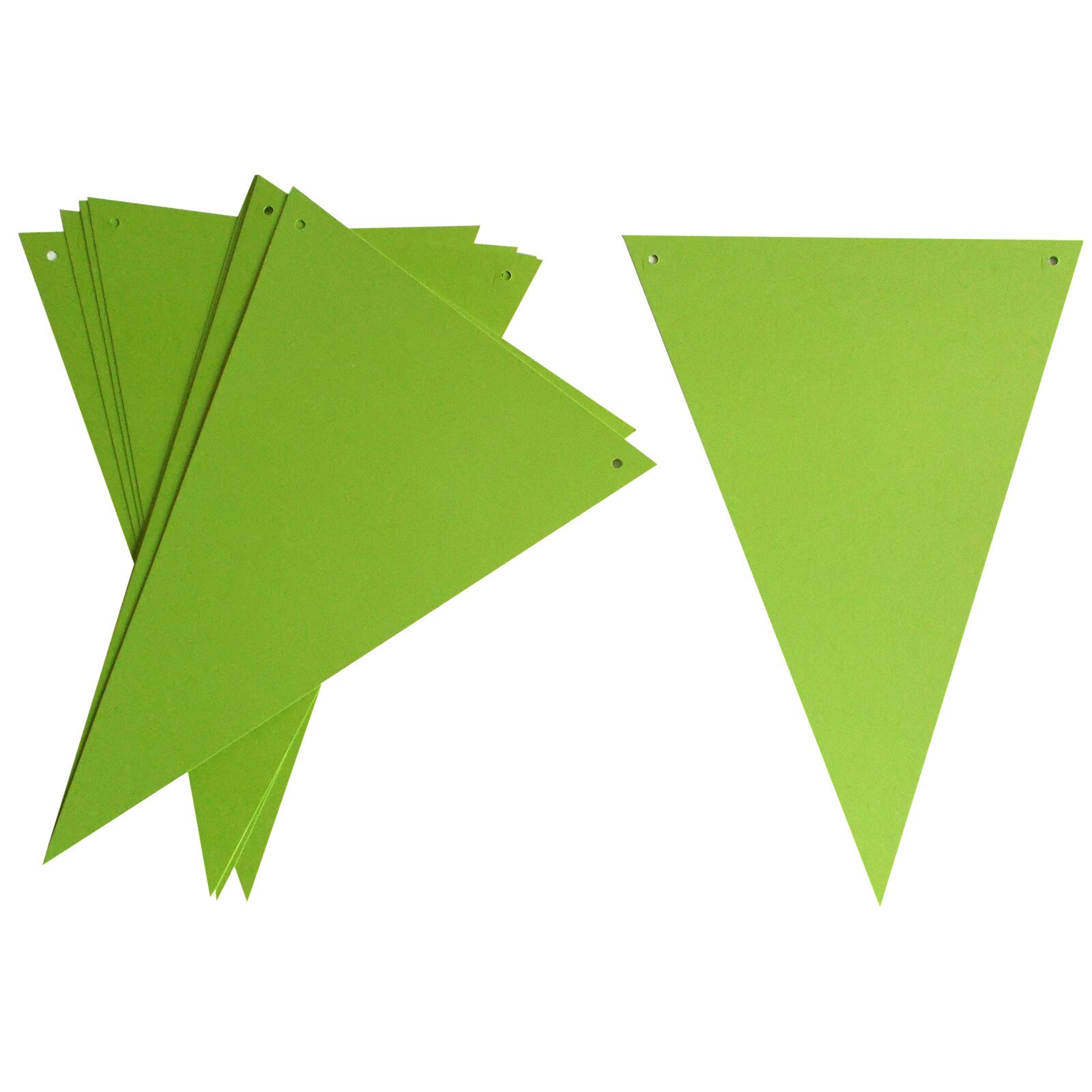 Ghirlanda party 10 stegulete verde crud 148 x 210 mm