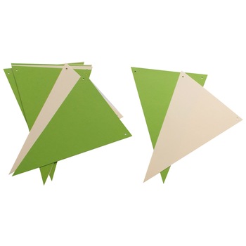 Ghirlanda party 10 stegulete combinate verde crud si crem 148 x 210 mm Ghirlanda party 10 stegulete combinate verde crud si crem 148 x 210 mm