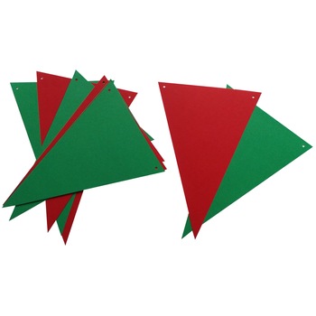 Ghirlanda party 10 stegulete combinate verde si rosu Christmas 148 x 210 mm Ghirlanda party 10 stegulete combinate verde si rosu Christmas 148 x 210 mm