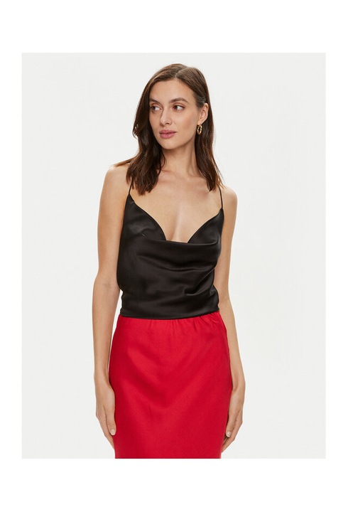 Női póló, Egyedi készítésű, 304354793, Selyem, Fekete, Fekete