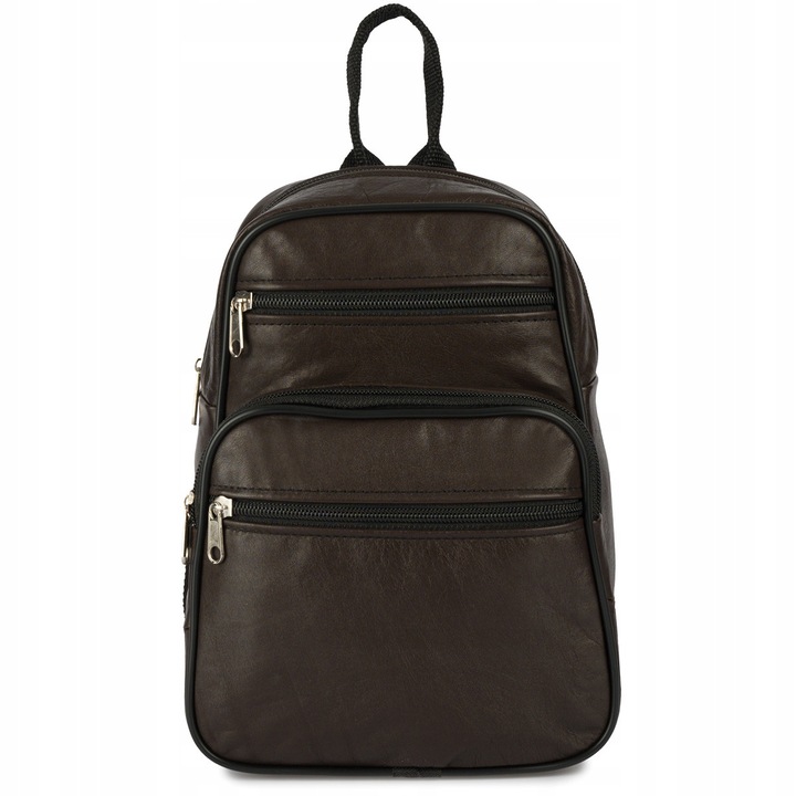 Дамска раница Beltimore от естествена кожа шоколадово кафява 27х22см