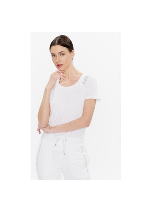 Női póló, Emporio Armani EA7, 302480005, Pamut, S INTL, Fehér