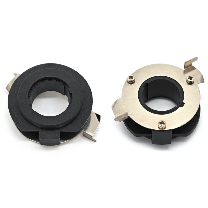 Adaptor suport becuri LED H7 cu guler, motoLEDy, Set 2 piese, pentru montaj facil in faruri auto, de ultima generatie, compatibil BMW, Audi, Mercedes, VW, Nissan, Buick, Opel, Ford