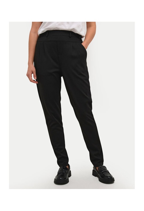 Női nadrág, Kaffe, 303964726, Poliészter/Viszkóz, Fekete, Fekete