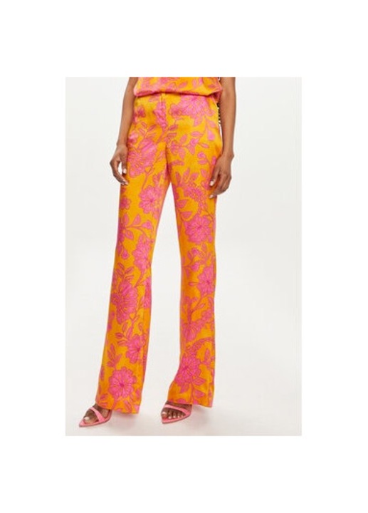 Pantaloni dama, Morgan, 303920104, Poliester, Portocaliu, Portocaliu