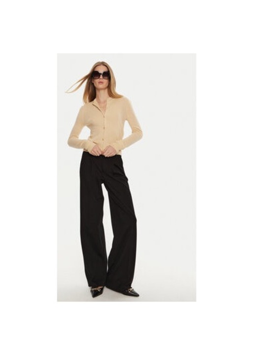 Női nadrág, Oui, 304525551, Viszkóz/Poliamid, Fekete, Fekete