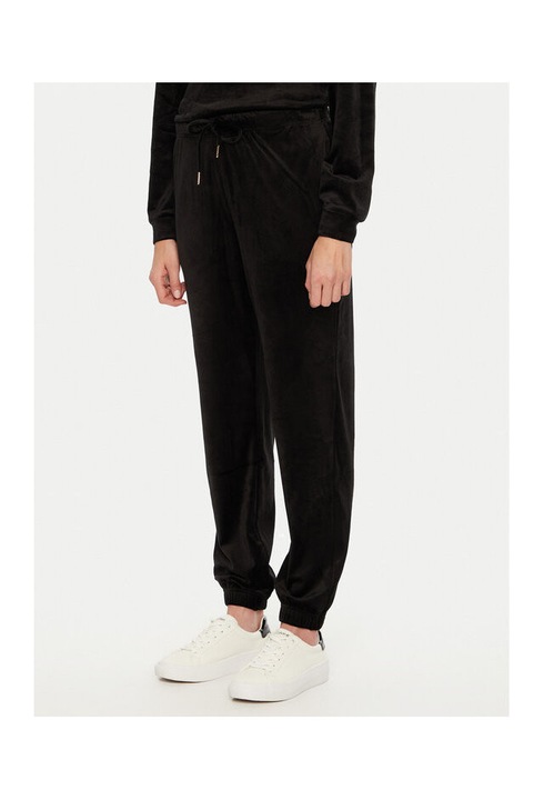 Női nadrág, Darabok, 304685255, Újrahasznosított poliészter, Fekete, Fekete