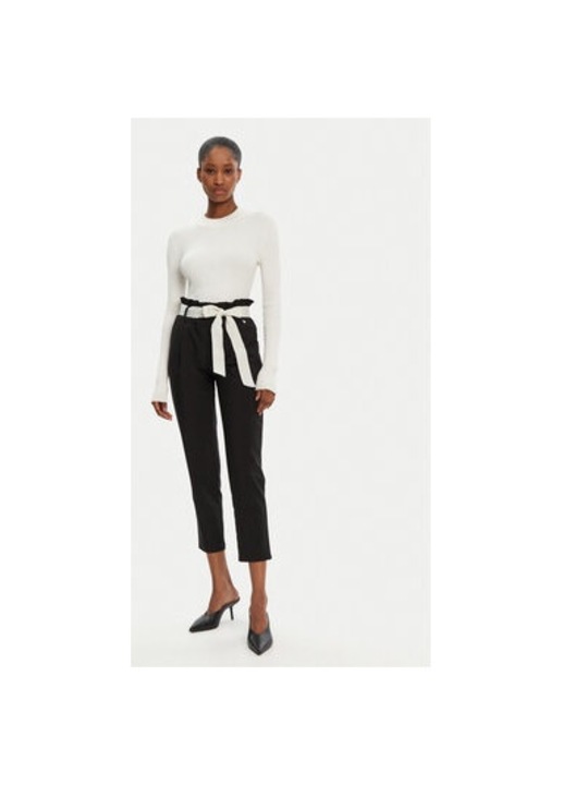 Női nadrág, Rinascimento, 305265326, Poliészter/Viszkóz, Fekete, Fekete