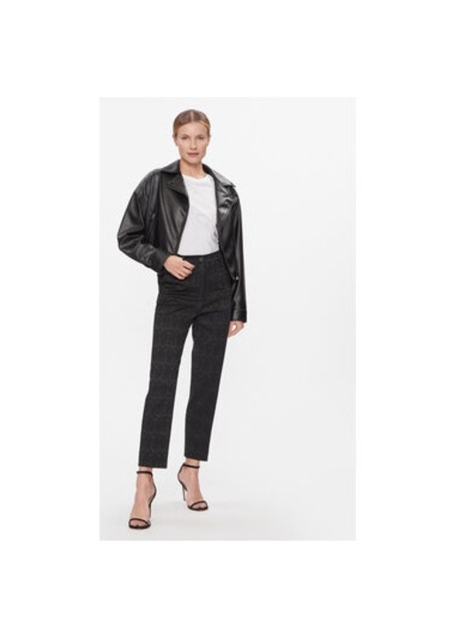 Női nadrág, Please, 303931520, Poliészter/Pamut, Fekete, Fekete, S