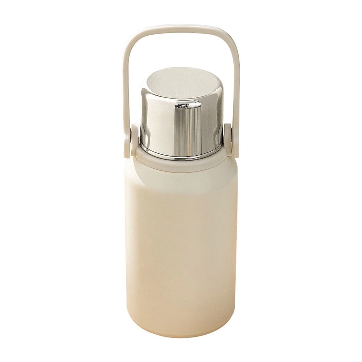 Sticla apa sport, 316 otel inoxidabil, capacitate mare, izolat, argintiu, 800ml