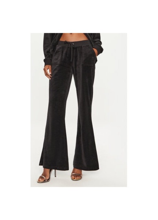 Női nadrág, Juicy Couture, 304459887, Pamut/Bambuszrost/Poliészter, Fekete, Fekete