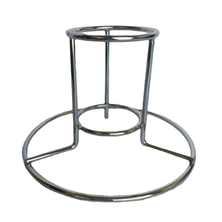 Suport pentru pui la rotisor, Fokelyi, din inox, design versatil, 17.5x12cm