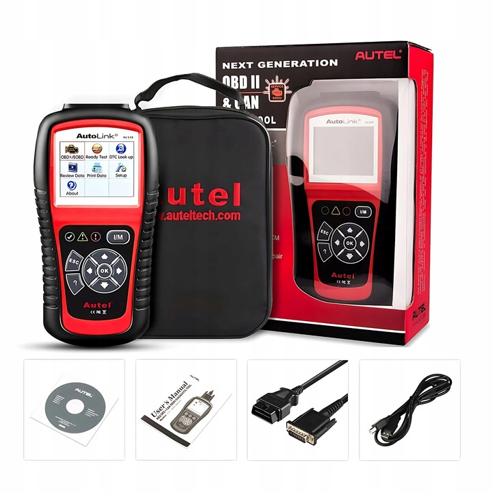 Autel AL519 OBD2 диагностичен тестер, разширени функции, цветен екран
