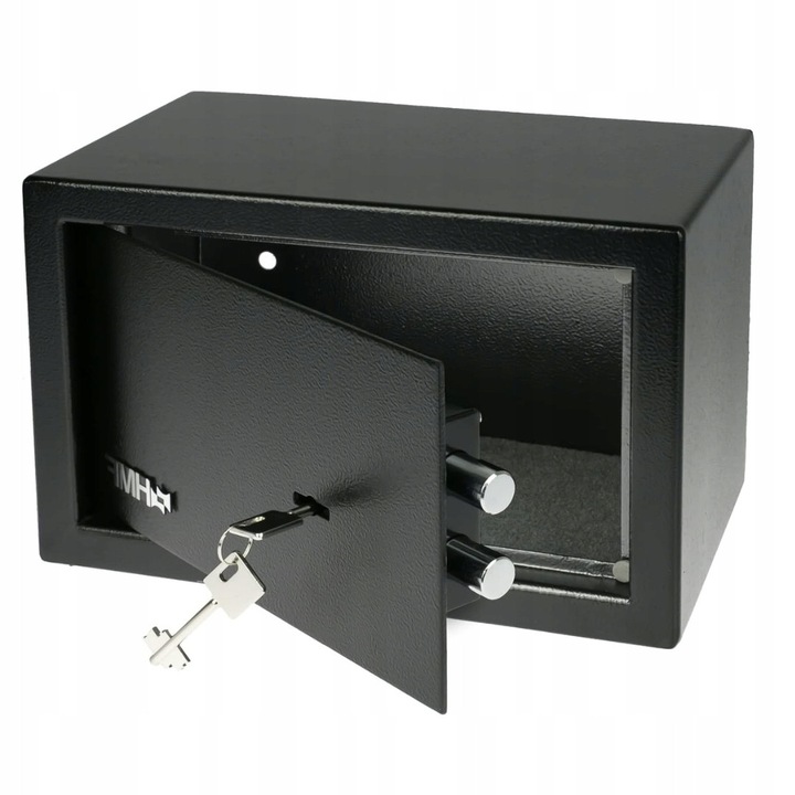 Seif pentru mobila HMF, cu zavor dublu, 31x20x20cm, 6kg, negru