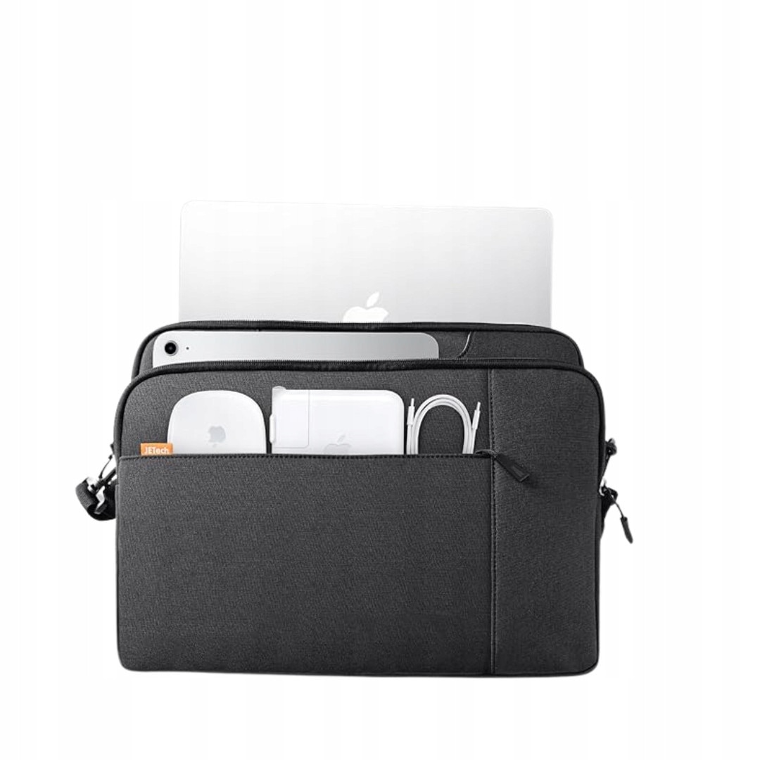 Geanta laptop TRS, waterproof, capacitate mare, culoare neagra, dimensiuni universale