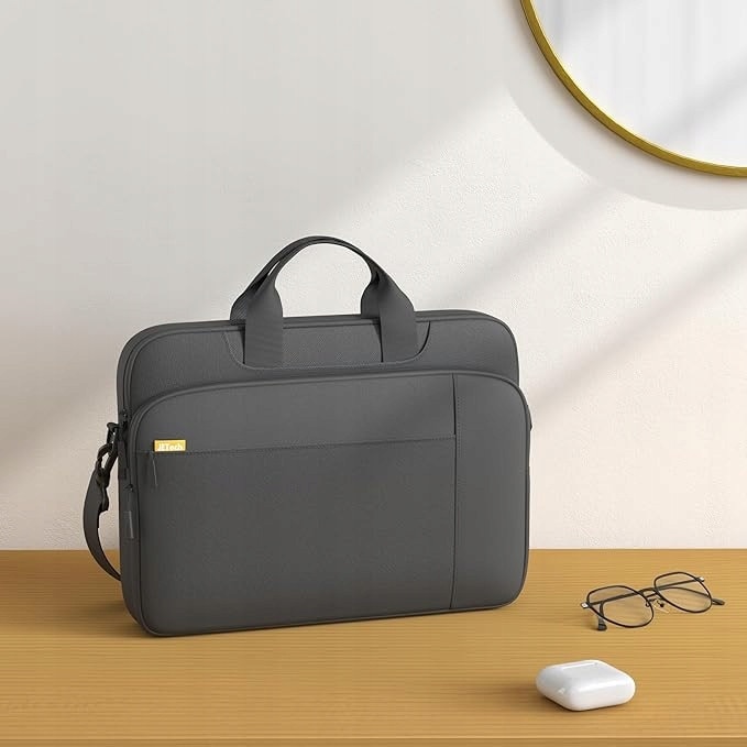 Geanta laptop TRS, waterproof, capacitate mare, culoare neagra, dimensiuni universale