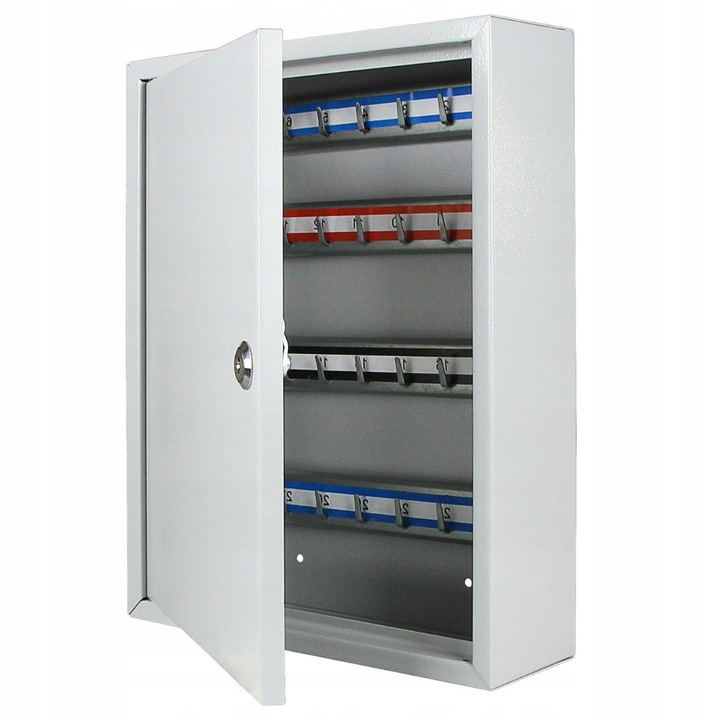 Кутия за ключове, TRS, 42 куки, светло сива, 350x270x80 мм