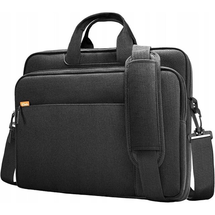 Geanta laptop TRS, waterproof, capacitate mare, culoare neagra, dimensiuni universale