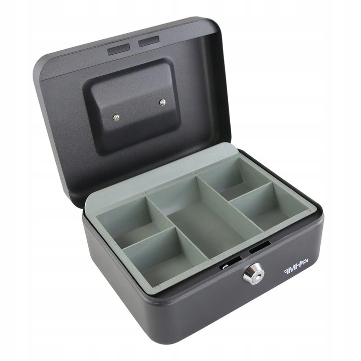 Seif pentru bani, cu insertie detasabila, 5 compartimente, 20x16x9.5cm