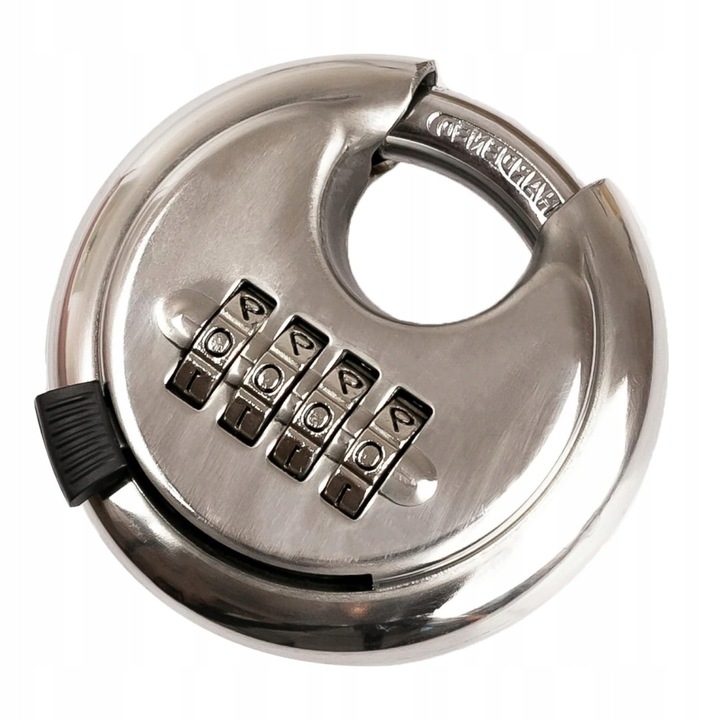 Lacat cu zavor resetabil, HMF 3502-09, 4 cifre, otel inoxidabil, rezistent la intemperii, 7x7x2,4cm