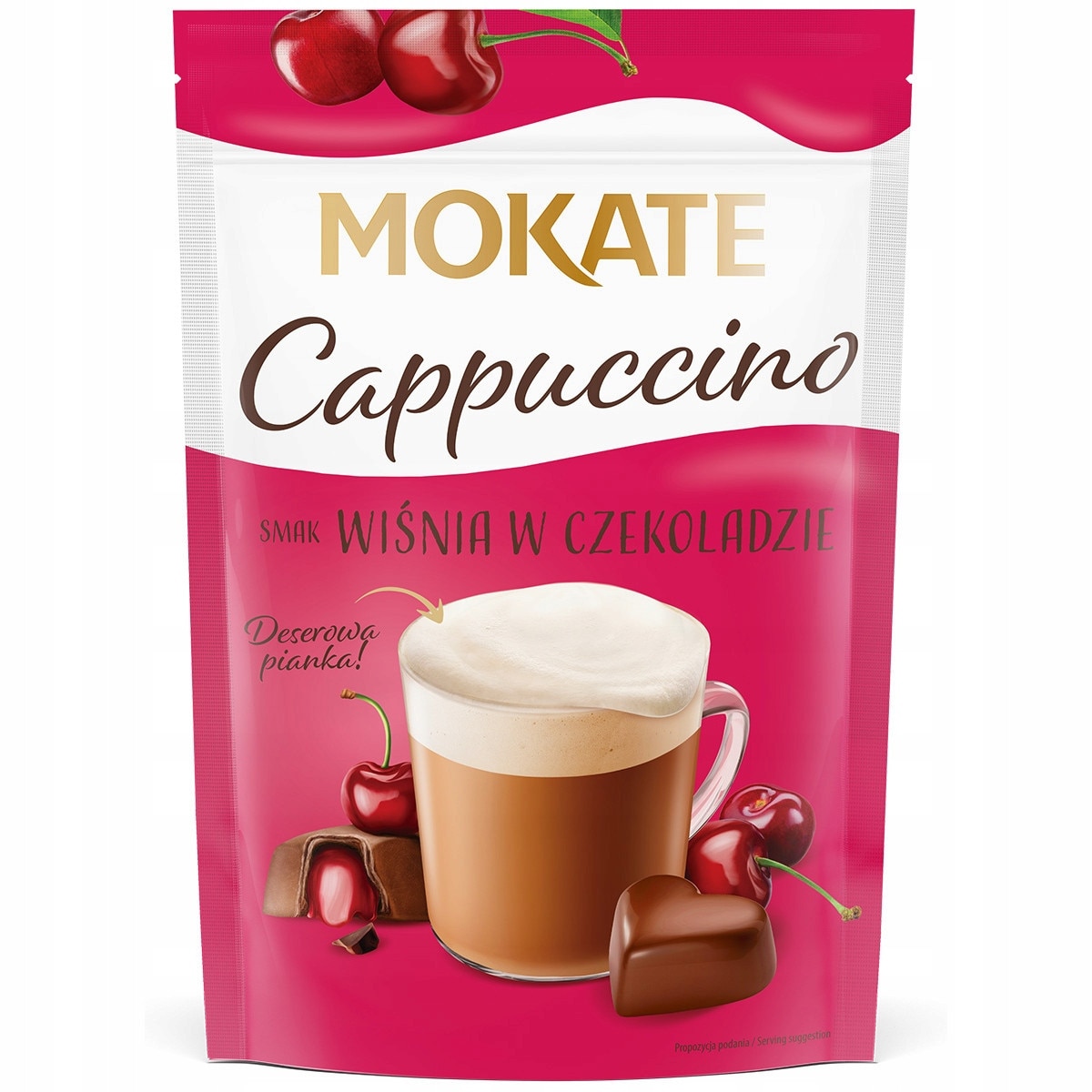 Cappuccino cu gust de visine in ciocolata 110g - Mokate
