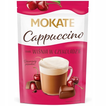 Cappuccino cu gust de visine in ciocolata 110g - Mokate Cappuccino cu gust de visine in ciocolata 110g - Mokate
