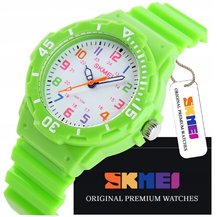 Детски часовник SKMEI KIDS WATCH, 7 цвята, японски механизъм, силиконова каишка, водоустойчив WR50