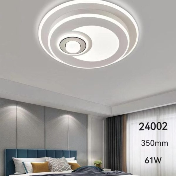 JIJU® LED полилей кръгъл 2 нива с Wifi дистанционно управление 50 см 2.4G светлина/студено/топло/неутрално регулируем интензитет