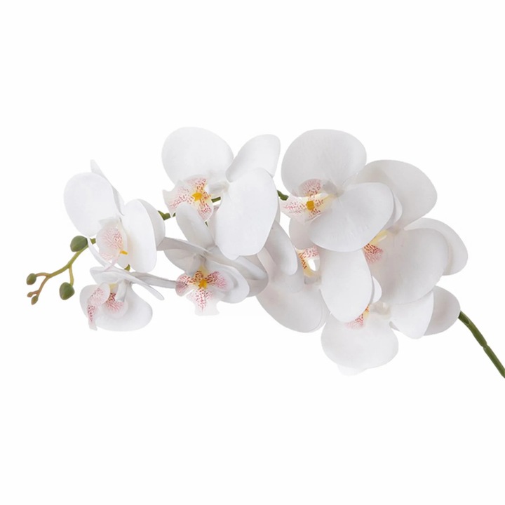 Mesterséges Phalaenopsis virág YANYXR fehér 50x35x3cm 2 db-os szett