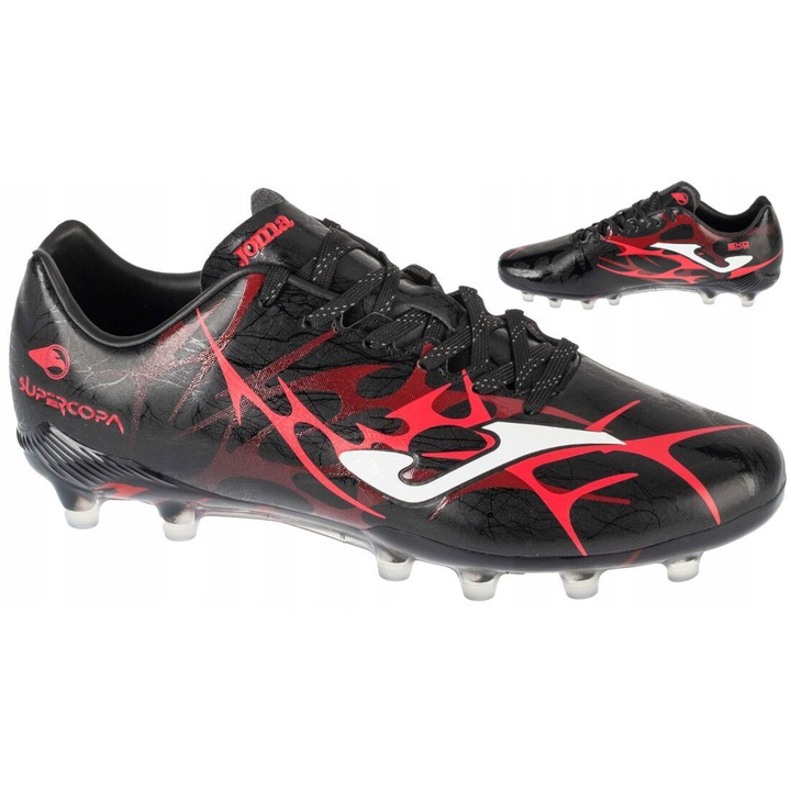 Futballcipő, Joma Super Copa 2531 FG SUPS2531FG, fekete, Piros/Fekete
