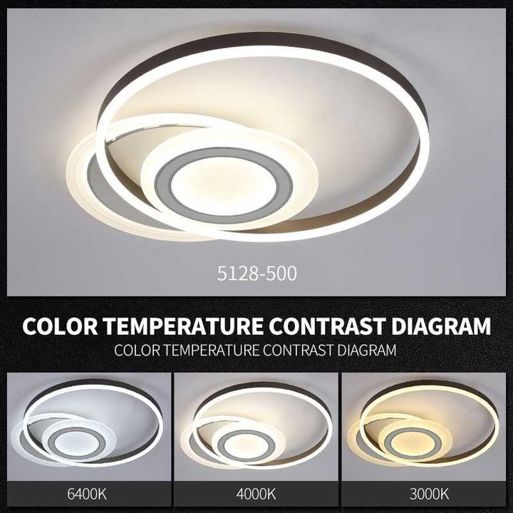 Lustra Sueva® LED cu Telecomanda wifi 50cm 2.4G lumina/rece/calda/neutra intensitate reglabila