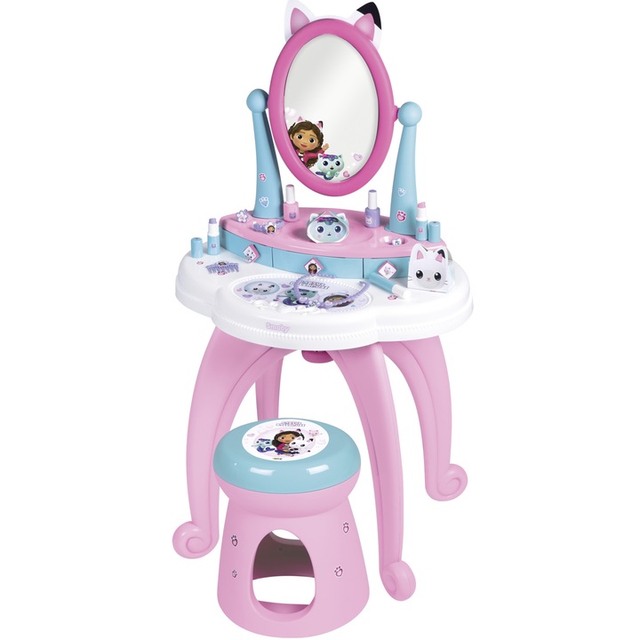 Smoby játékszett - Gabby's Dollhouse, 2 az 1-ben fodrász