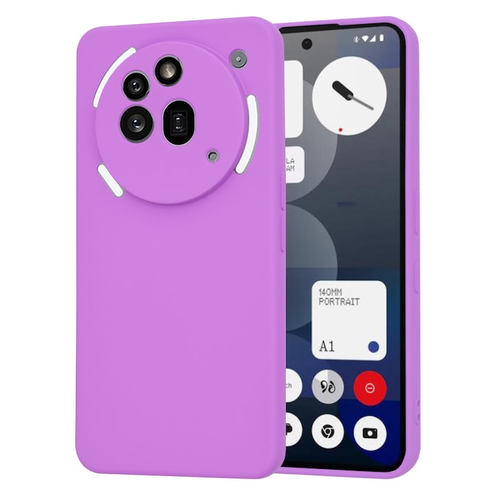 Case for Nothing Phone (3a) Pro Daden® Silicone SoftFlex, Ultra Slim, Enhanced Protection, Microfiber Interior, Purple