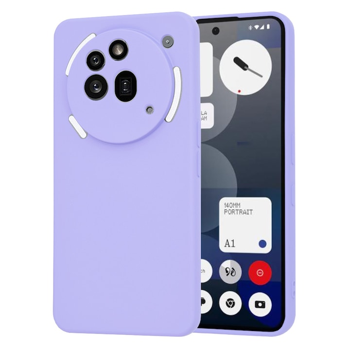 Case for Nothing Phone (3a) Pro Daden® Silicone SoftFlex, Ultra Slim, Enhanced Protection, Microfiber Interior, Light Purple