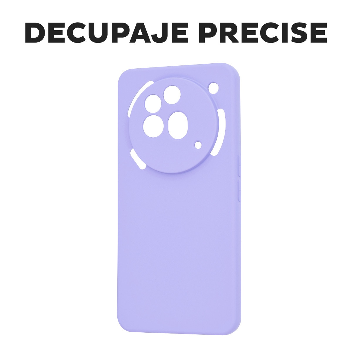 Husa pentru Nothing Phone (3a) Pro Daden® Silicon SoftFlex, Ultra Slim, Protectie sporita, Interior de microfibra, Mov deschis