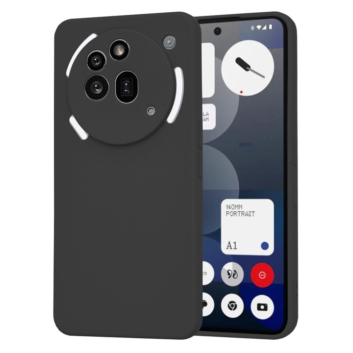 Case for Nothing Phone (3a) Pro Daden® Silicone SoftFlex, Ultra Slim, Enhanced Protection, Microfiber Interior, Black