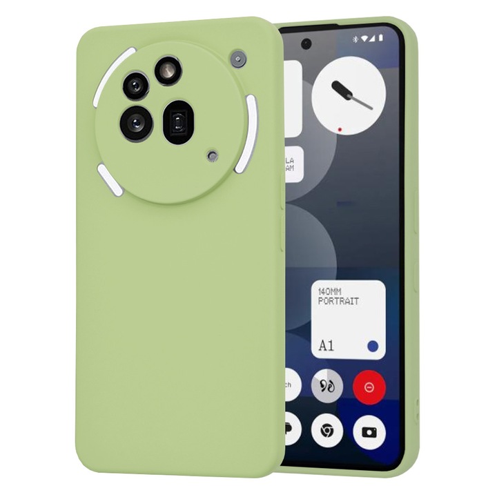 Case for Nothing Phone (3a) Pro Daden® Silicone SoftFlex, Ultra Slim, Enhanced Protection, Microfiber Interior, Matcha Green