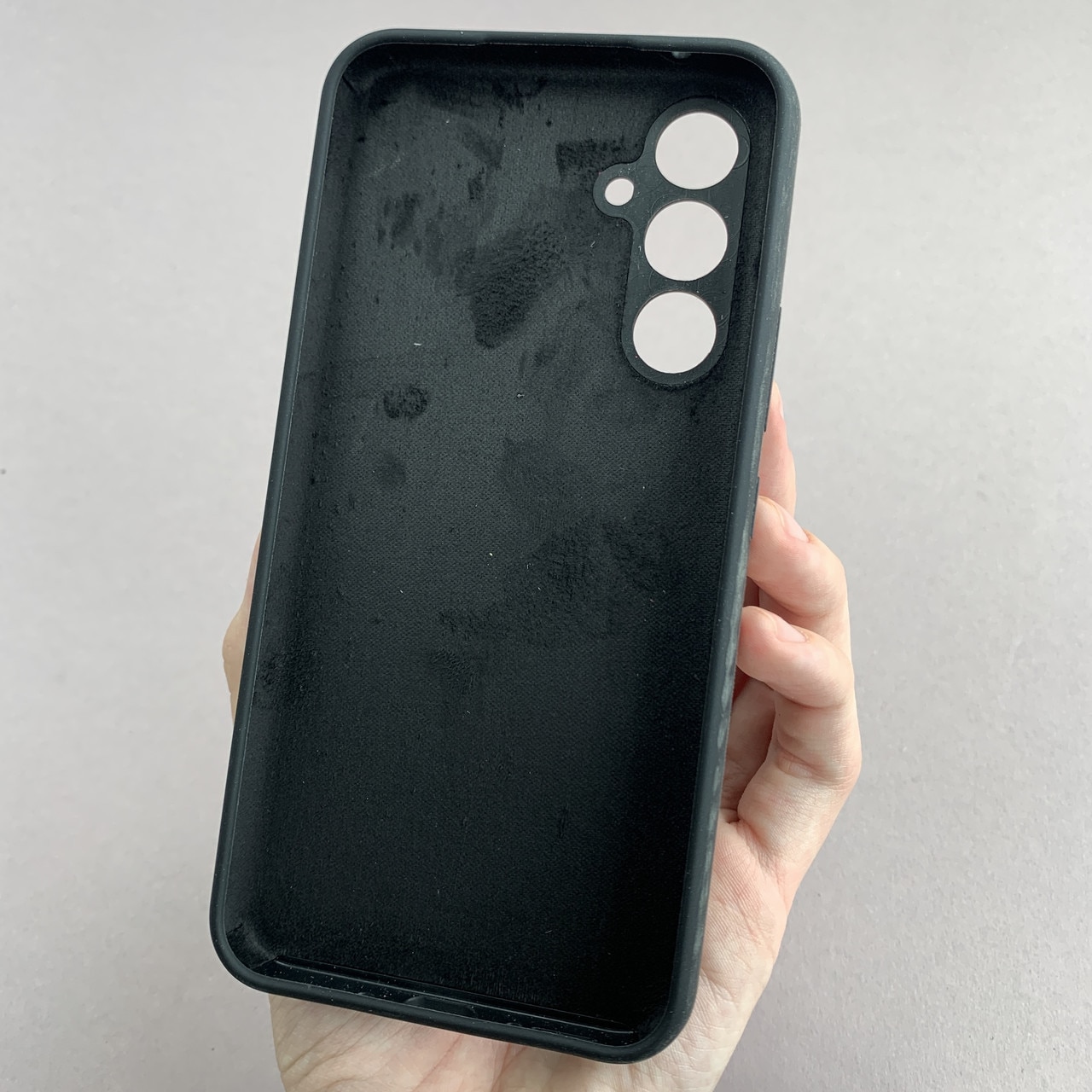 Husa telefon compatibila cu Samsung Galaxy A54 5G, Soft Silicone Premium, Anti-Soc, Protectie camera, Microfibra interior ( catifea ), Margini Ridicate pentru Protectia Ecranului, Negru