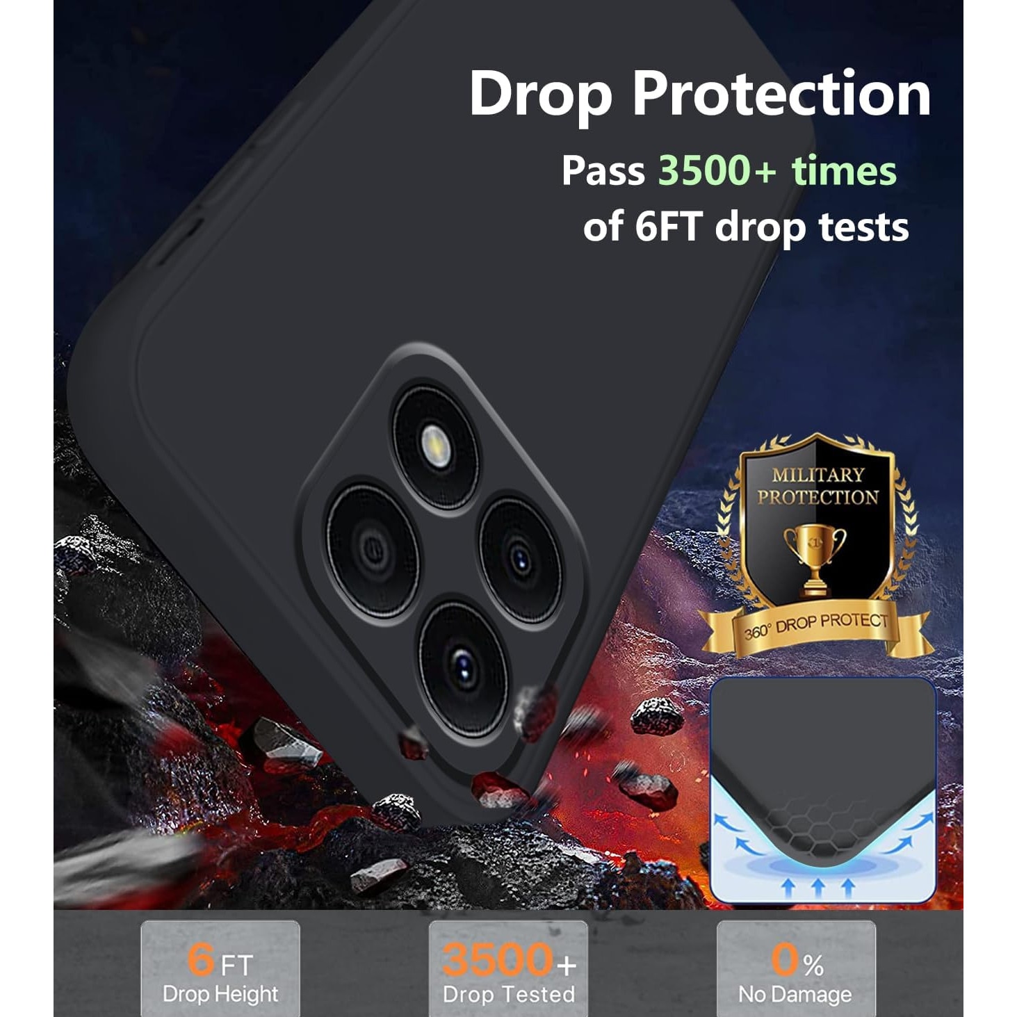 Husa telefon compatibila cu Xiaomi 14T Pro, Soft Silicone Premium, Anti-Soc, Protectie camera, Microfibra interior ( catifea ), Margini Ridicate pentru Protectia Ecranului, Negru