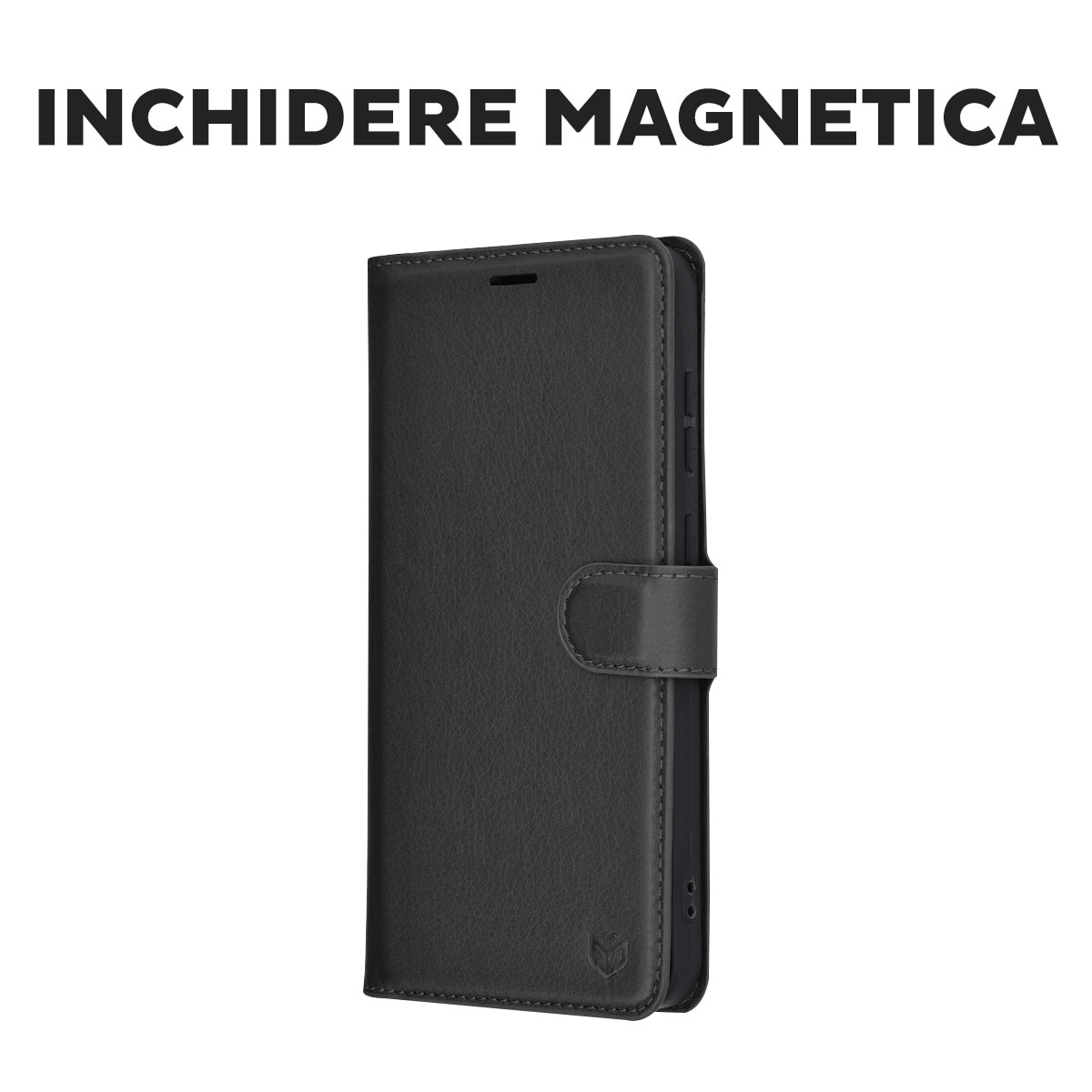 Husa pentru Oppo A5 4G / A5 5G Tip Carte, Leather Folio, Functie de Stand, Calitate Premium, Antisoc, Protectie Sporita, Negru
