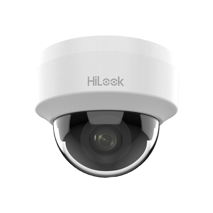 Camera supraveghere IP Dome HikVision HiLook IPC-D141H-C, 4 MP, 2.8 mm, IR 30 m, detectie miscare, PoE