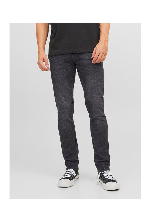 Blugi barbati, Jack and Jones, 303266134, Bumbac/Poliester, Negru, Negru