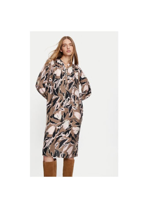 Rochie dama, Fransa, 304422812, Viscoza/Nylon, Maro, Maro