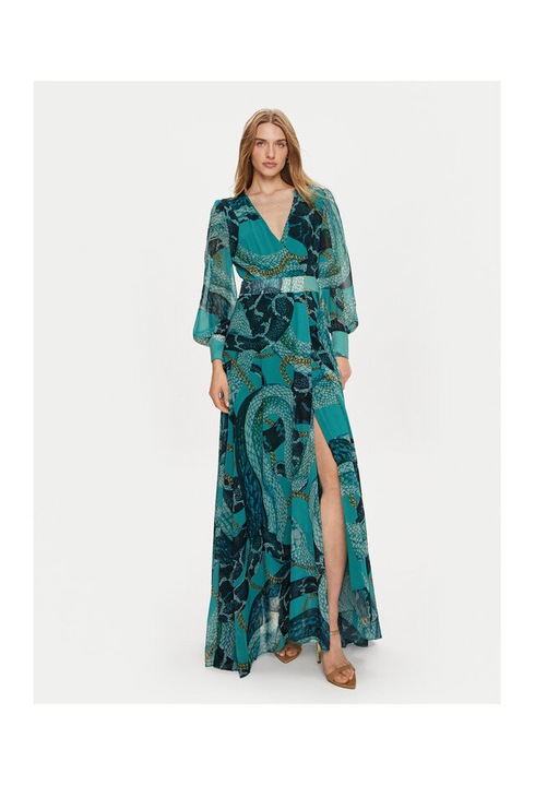 Női ruha, Fracomina, 303690755, Poliészter, Zöld, Zöld, S