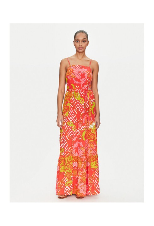 Дамска рокля, Gaudi, 305244840, Вискоза, Оранжев, Оранжев