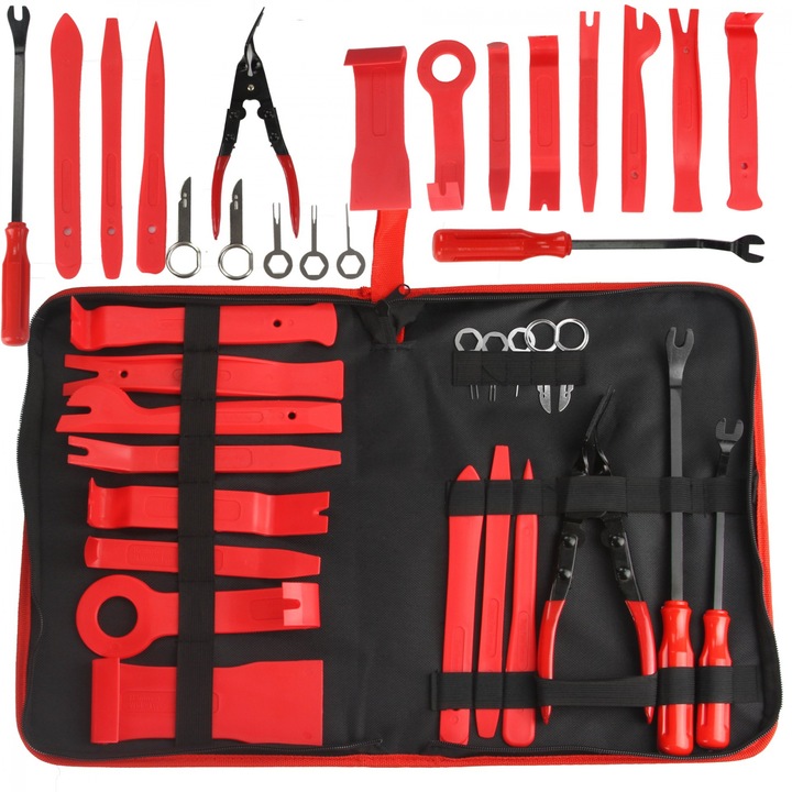 Trusa demontat radio tapiterii cleme auto 19piese (V57452)