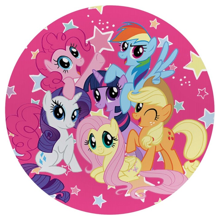 Mousepad rotund My Little Pony, 20cm, silicon, 3mm grosime