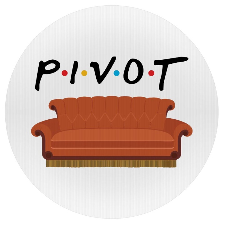 Mousepad rotund 20cm, Friends Pivot, silicon, 3mm grosime