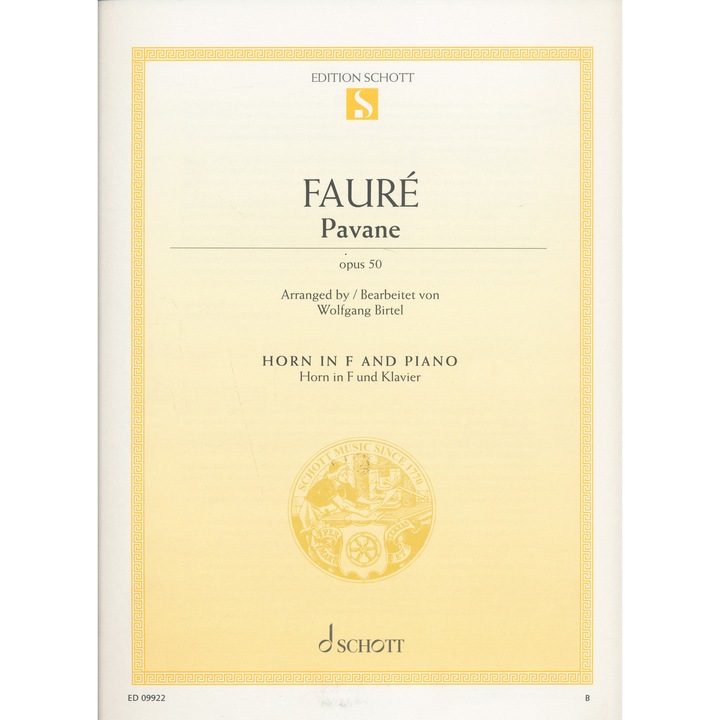 Gabriel Fauré: Pavane op. 50 - pentru corn, cu acompaniament de pian