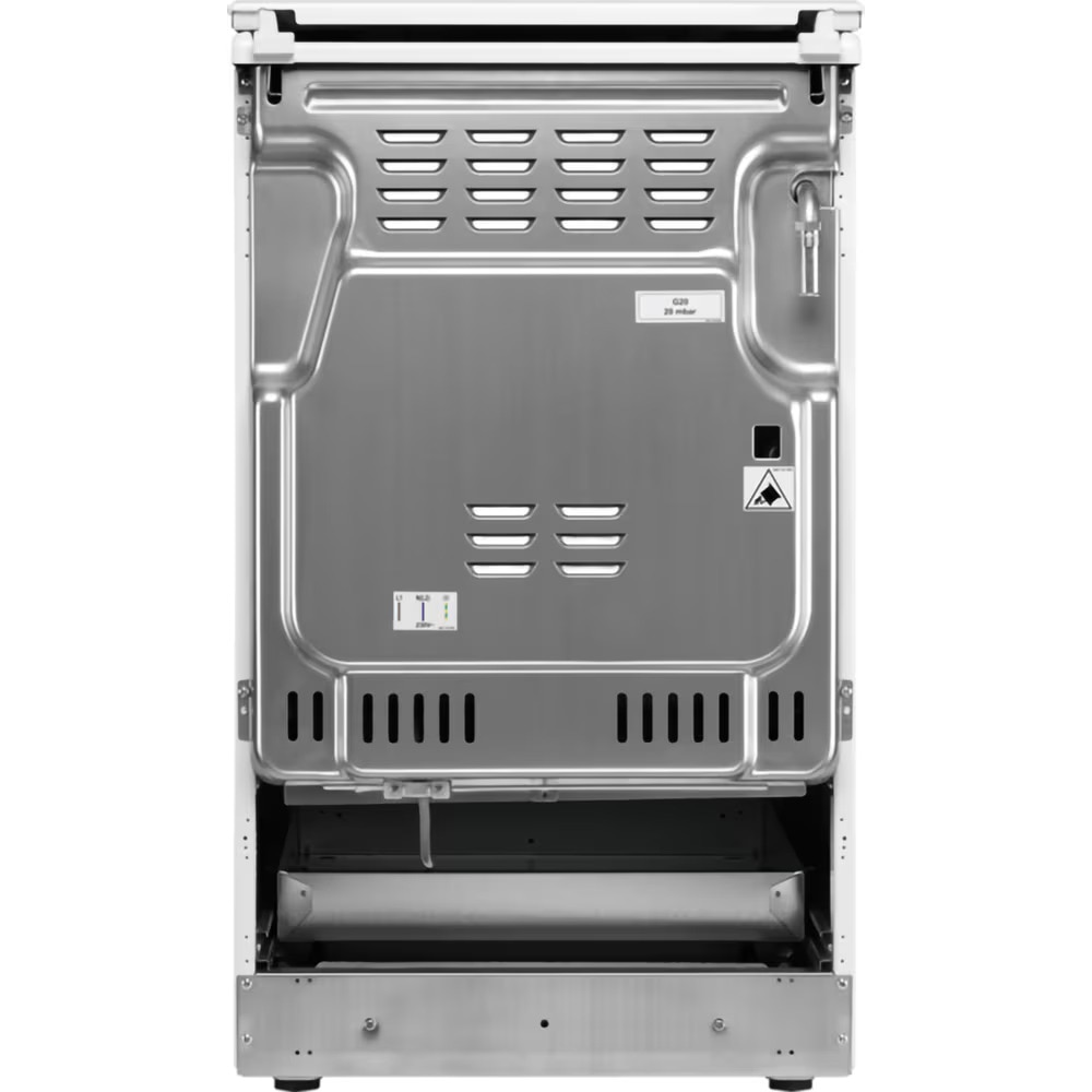 Aragaz ELECTROLUX LKK560010K, SteamBake, 4 arzatoare, Gaz + Electric, L 50 cm, Grill, Negru